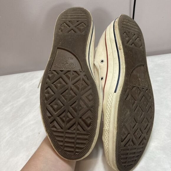 Converse Chuck Taylor All Star Canvas High Top Cream Tan Canvas  Mens 10 W 12 - Picture 10 of 10